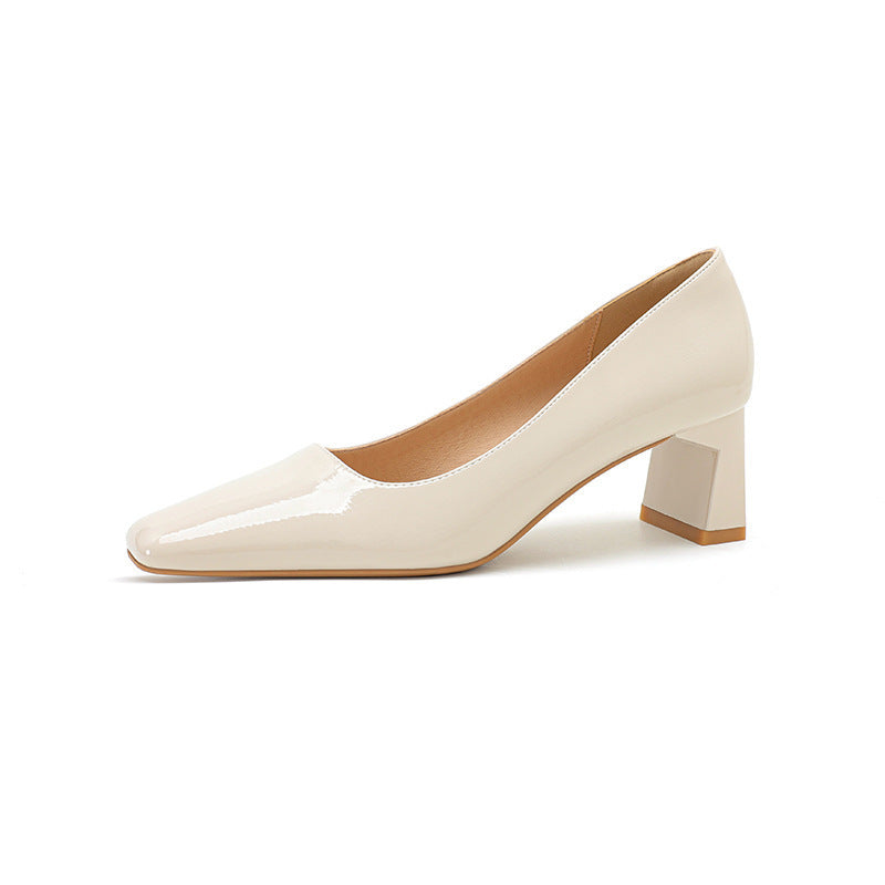 Classic Style High Heel Patent Leather  Shoes