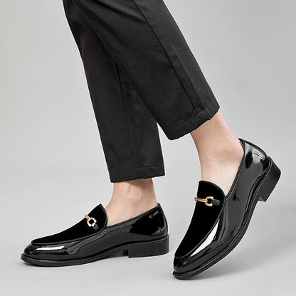 Patent Leather Shiny Shoes Lightweight  Casual