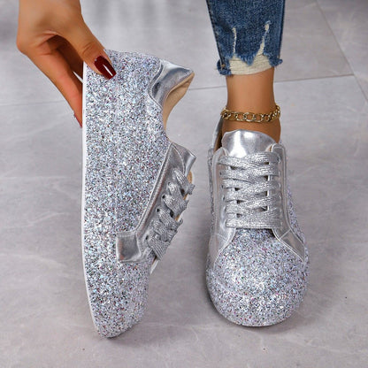 Plus Size Sequins Casual Fashion Shoes Women