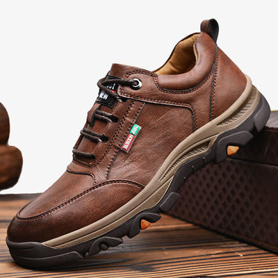 Men's British Style Round Toe Leather Shoes