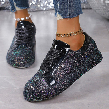 Plus Size Sequins Casual Fashion Shoes Women