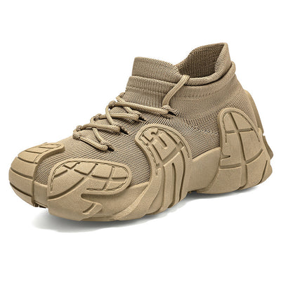 Fashion Retro Sneaker Flyknit Casual Shoes Platform