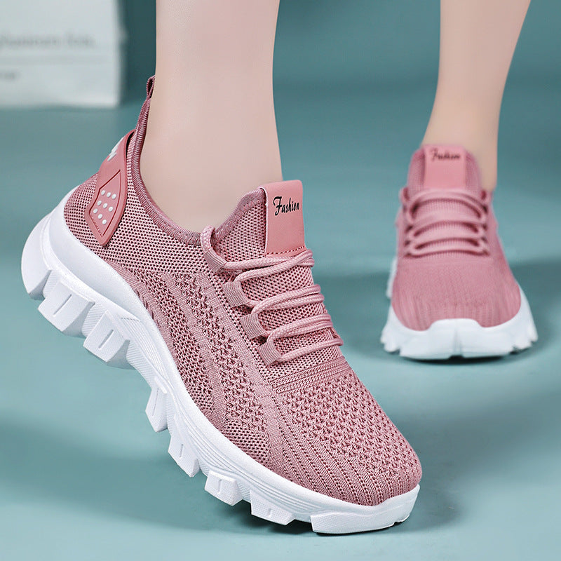Women's Sneaker Breathable Running Thick Bottom