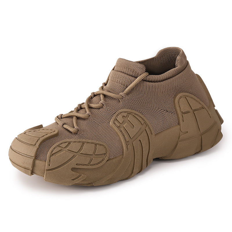 Fashion Retro Sneaker Flyknit Casual Shoes Platform