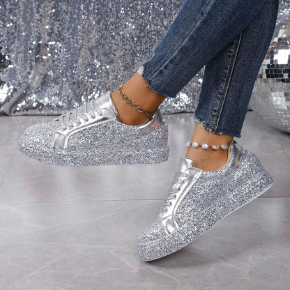 Plus Size Sequins Casual Fashion Shoes Women