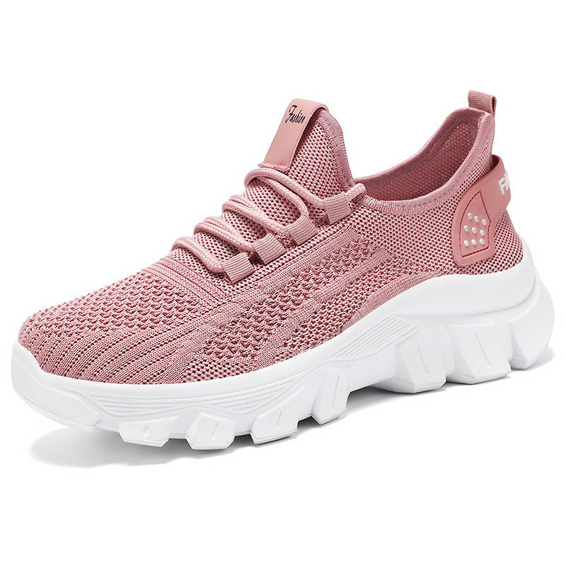 Women's Sneaker Breathable Running Thick Bottom