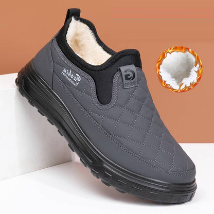 Winter Men's Cotton Shoes Fleece-lined Warm Non-slip