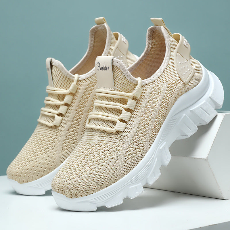 Women's Sneaker Breathable Running Thick Bottom