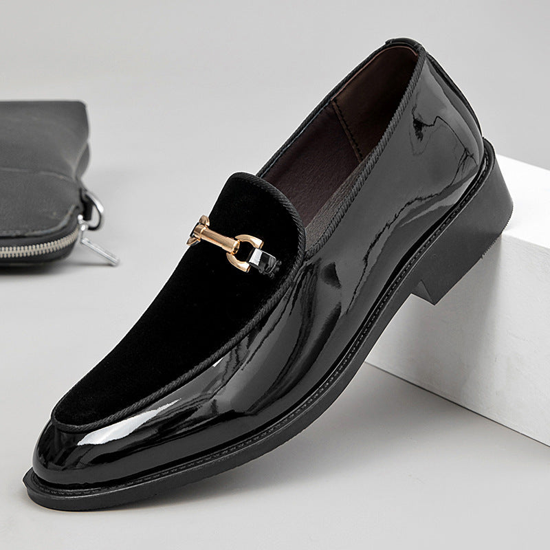 Patent Leather Shiny Shoes Lightweight  Casual