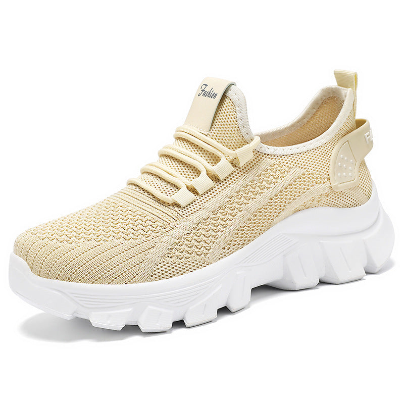 Women's Sneaker Breathable Running Thick Bottom
