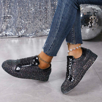 Plus Size Sequins Casual Fashion Shoes Women