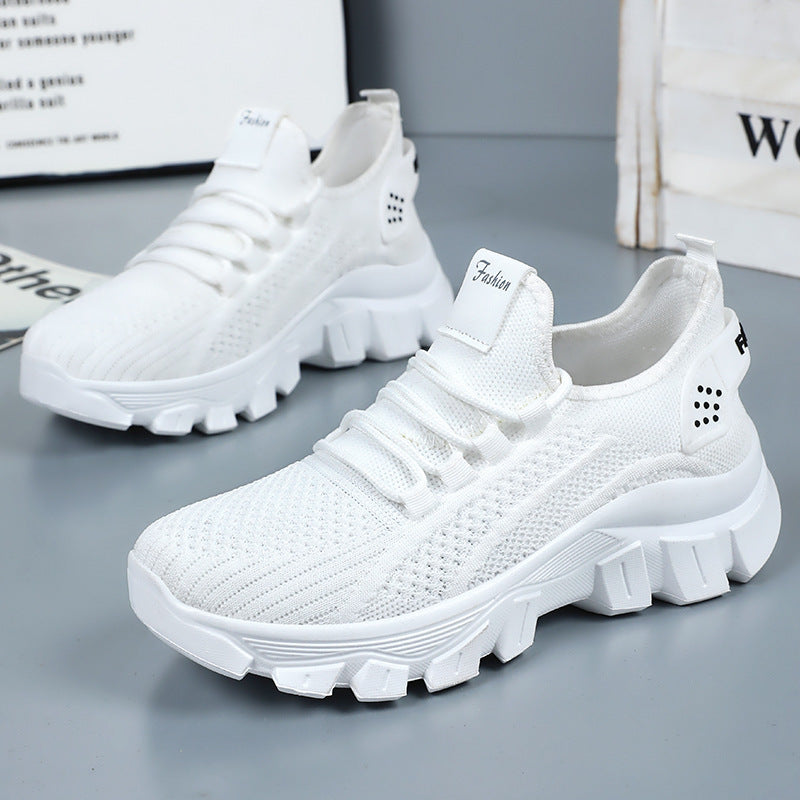 Women's Sneaker Breathable Running Thick Bottom